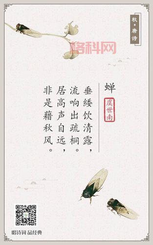 婵的古诗怎么念？唐代经典〈蝉〉拼音注解