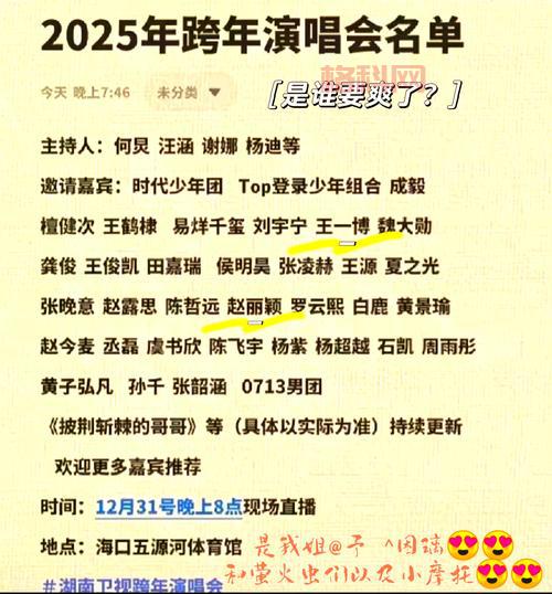 2022年跨年晚会阵容曝光！你最期待哪个明星？