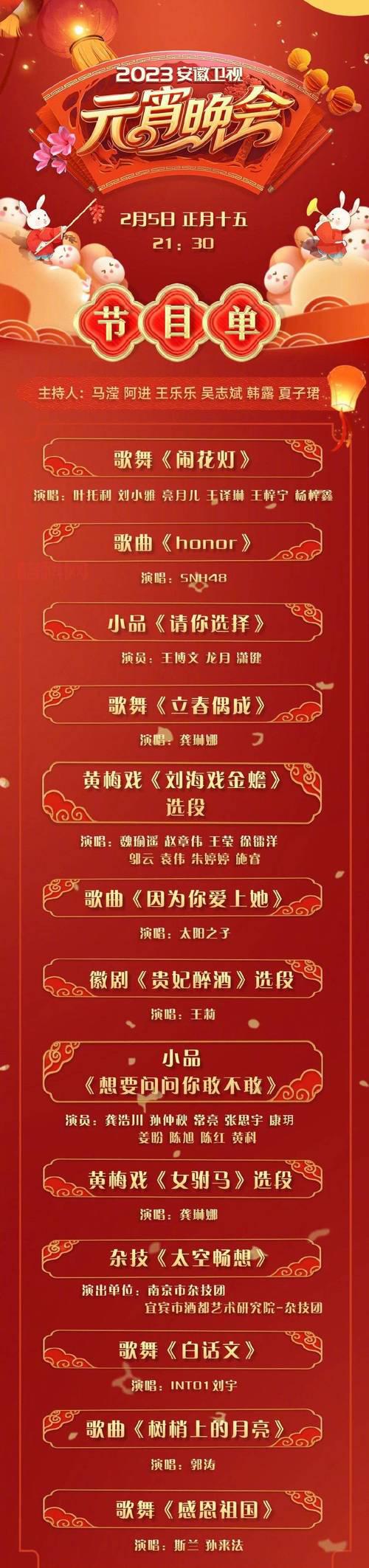 收藏！江苏卫视2023跨年晚会节目单，精彩提前知！