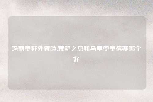 玛丽奥野外冒险,荒野之息和马里奥奥德赛哪个好