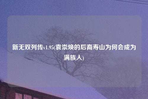 新无双列传v1.95(袁崇焕的后裔寿山为何会成为满族人)