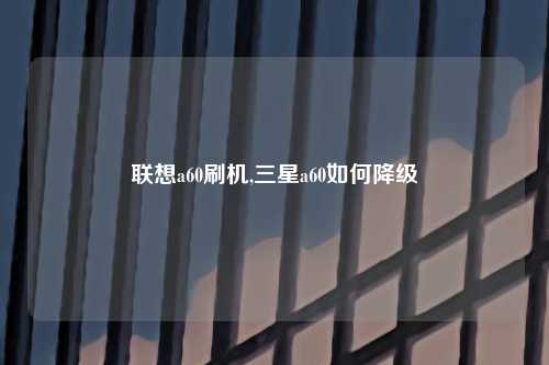 联想a60刷机,三星a60如何降级