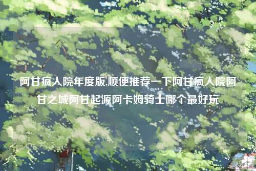 阿甘疯人院年度版,顺便推荐一下阿甘疯人院阿甘之城阿甘起源阿卡姆骑士哪个最好玩