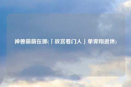 神兽萌萌在哪(「故宫看门人」单霁翔退休)