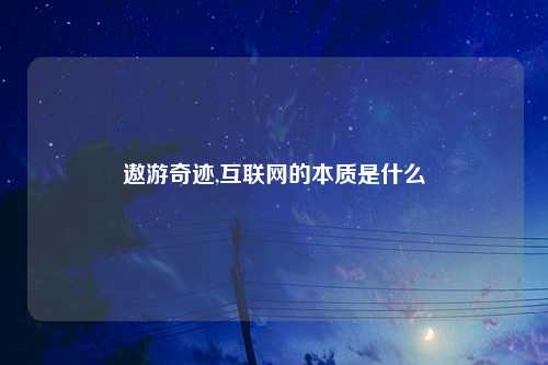 遨游奇迹,互联网的本质是什么