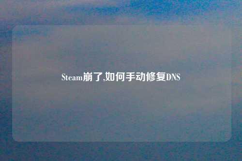 Steam崩了,如何手动修复DNS