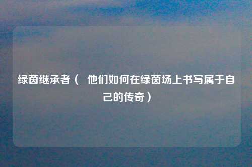 绿茵继承者（  他们如何在绿茵场上书写属于自己的传奇）