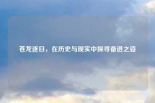 苍龙逐日，在历史与现实中探寻奋进之姿