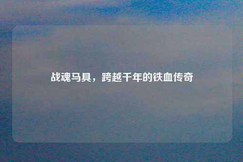 战魂马具，跨越千年的铁血传奇