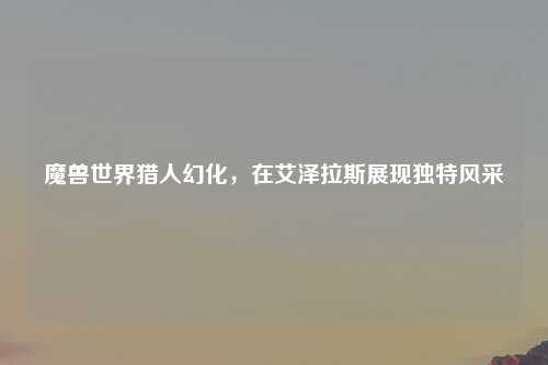 魔兽世界猎人幻化，在艾泽拉斯展现独特风采