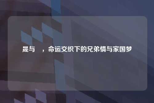 晟与暃，命运交织下的兄弟情与家国梦