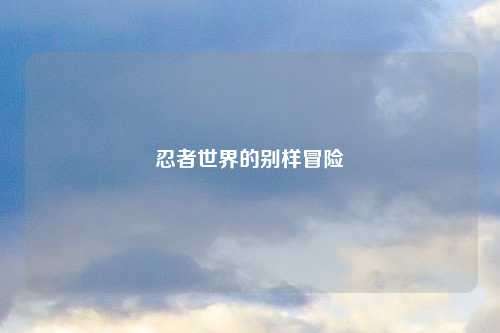 忍者世界的别样冒险