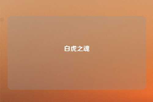 白虎之魂