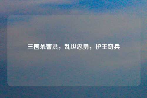 三国杀曹洪，乱世忠勇，护主奇兵