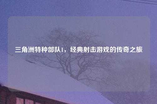 三角洲特种部队1，经典射击游戏的传奇之旅