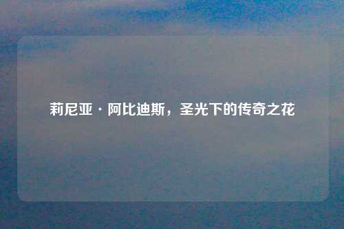 莉尼亚·阿比迪斯，圣光下的传奇之花